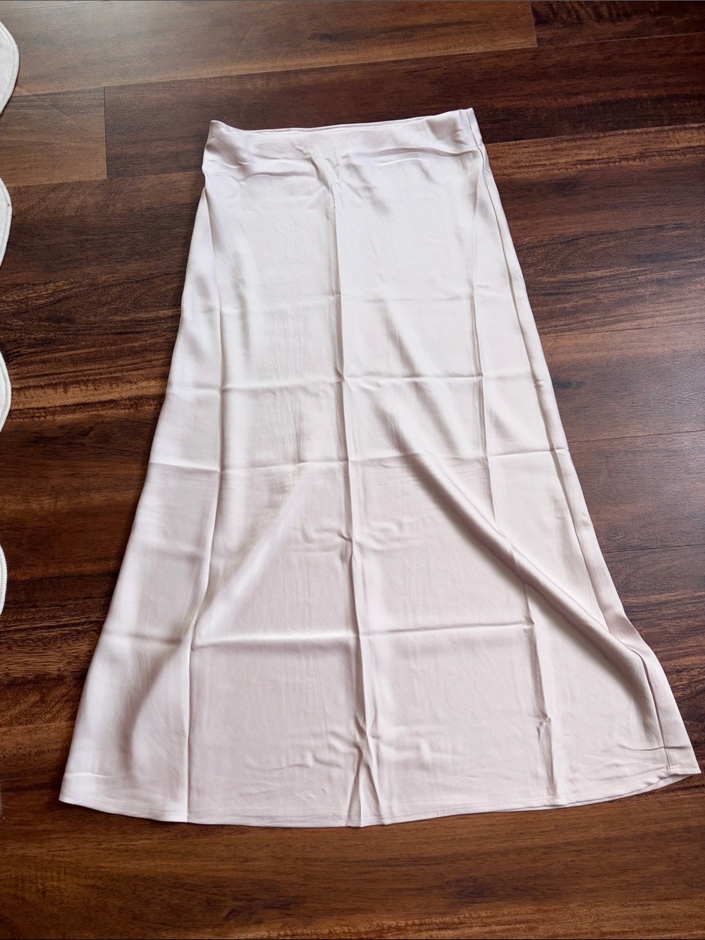 Old Navy Light Cream Satin Maxi Skirt